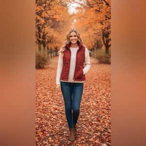 Northern Reflections Red Vest Medium
